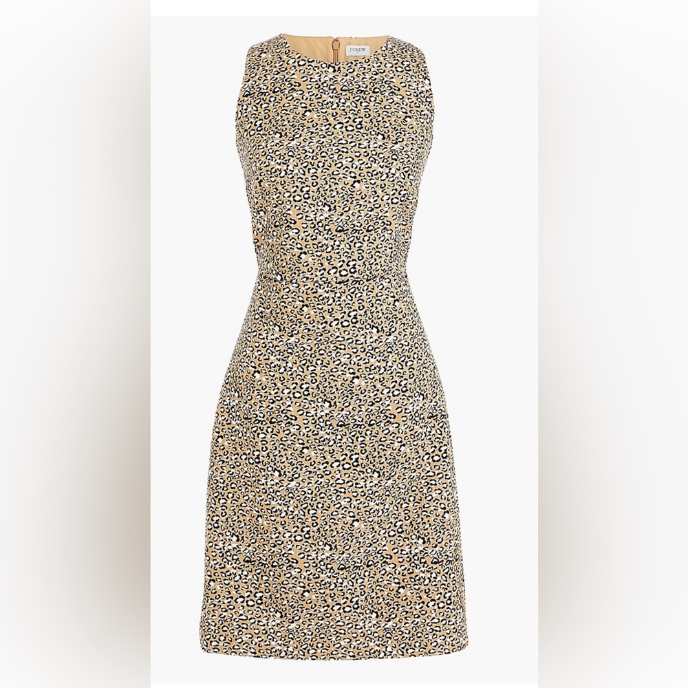 Leopard print sheath dress